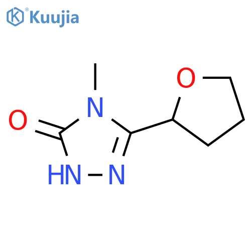 4-methyl-3-(oxolan-2-yl)-4,5-dihydro-1H-1,2,4-triazol-5-one structure
