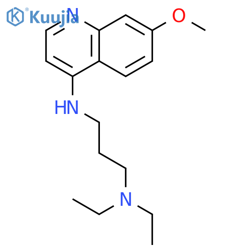 1,3-Propanediamine, N,N-diethyl-N'-(7-methoxy-4-quinolinyl)- structure