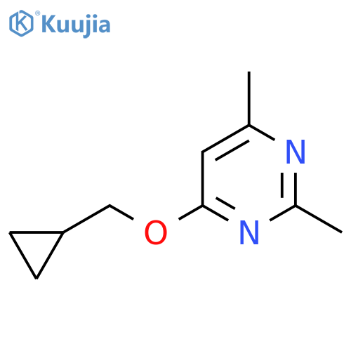4-(Cyclopropylmethoxy)-2,6-dimethylpyrimidine structure