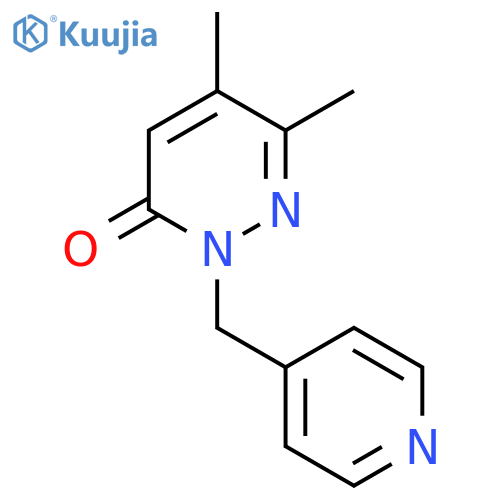 5,6-dimethyl-2-(pyridin-4-yl)methyl-2,3-dihydropyridazin-3-one structure