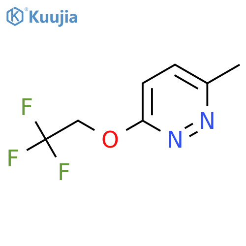 3-Methyl-6-(2,2,2-trifluoroethoxy)pyridazine structure