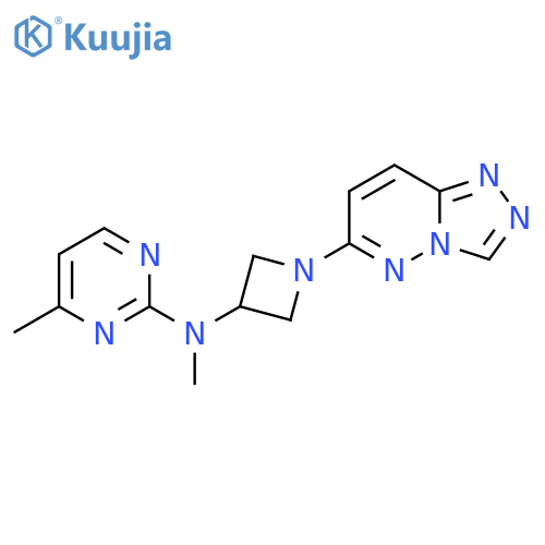 N,4-dimethyl-N-(1-{[1,2,4]triazolo[4,3-b]pyridazin-6-yl}azetidin-3-yl)pyrimidin-2-amine structure