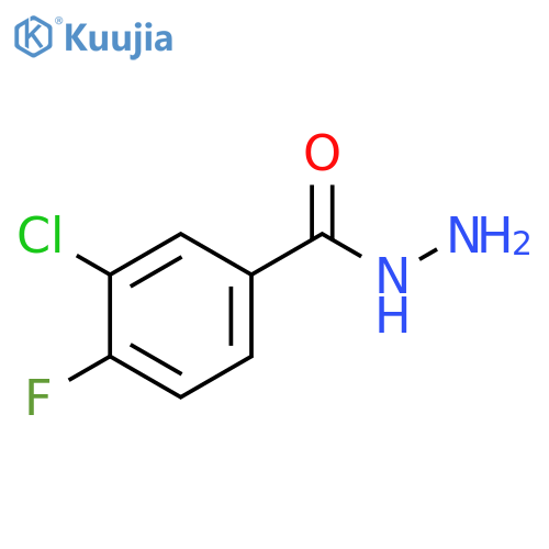 3-Chloro-4-fluorobenzohydrazide structure