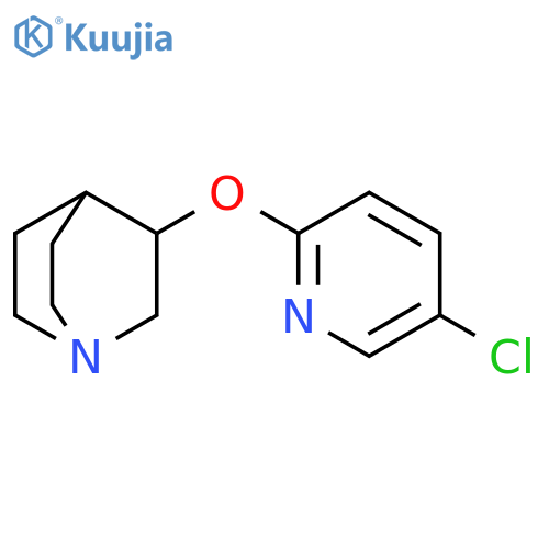 3-[(5-chloropyridin-2-yl)oxy]-1-azabicyclo[2.2.2]octane structure