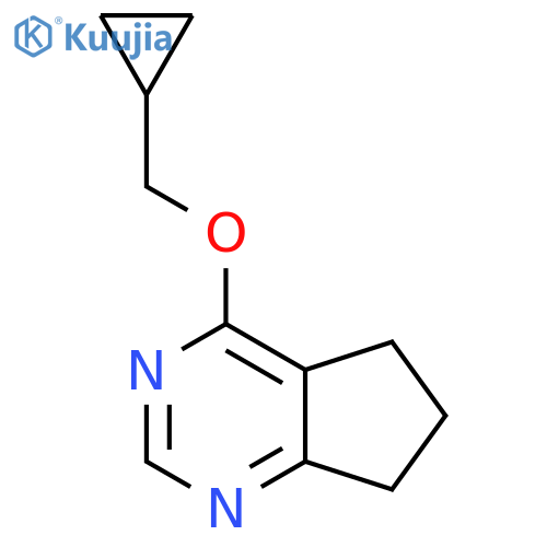 4-(cyclopropylmethoxy)-5H,6H,7H-cyclopenta[d]pyrimidine structure