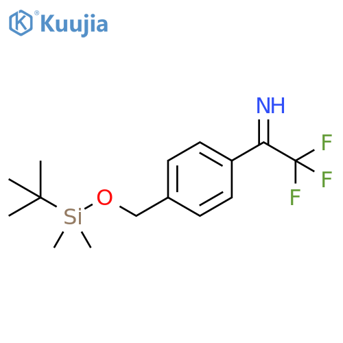 4-[[[(1,1-Dimethylethyl)dimethylsilyl]oxy]methyl]-α-(trifluoromethyl)benzenemethanimine structure