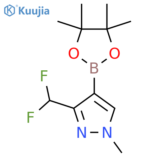 3-(Difluoromethyl)-1-methyl-4-(4,4,5,5-tetramethyl-1,3,2-dioxaborolan-2-YL)-1H-pyrazole structure