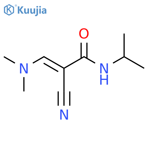 2-Cyano-3-(dimethylamino)-N-(propan-2-yl)prop-2-enamide structure