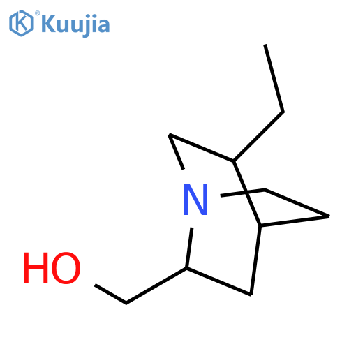 [(2S,4S,5R)-5-ethyl-1-azabicyclo[2.2.2]oct-2-yl]methanol structure
