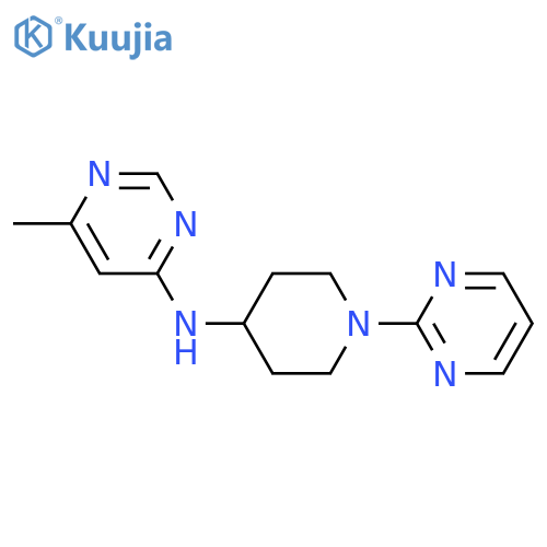 6-methyl-N-1-(pyrimidin-2-yl)piperidin-4-ylpyrimidin-4-amine structure