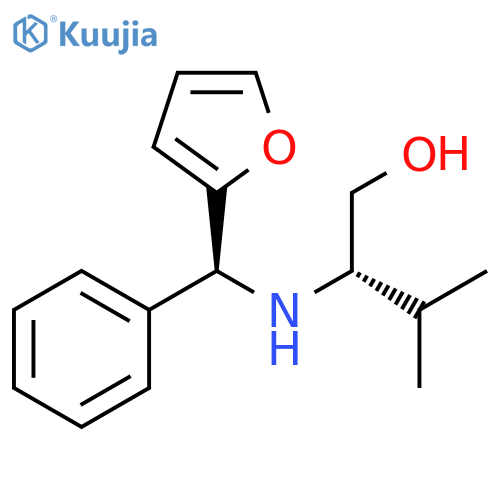 1-Butanol, 2-[[(S)-2-furanylphenylmethyl]amino]-3-methyl-, (2S)- structure
