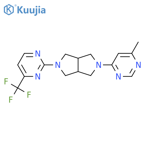 2-[5-(6-Methylpyrimidin-4-yl)-octahydropyrrolo[3,4-c]pyrrol-2-yl]-4-(trifluoromethyl)pyrimidine structure