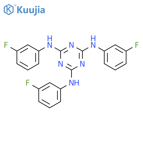 1,3,5-Triazine-2,4,6-triamine, N,N',N''-tris(3-fluorophenyl)- structure