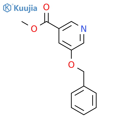 3-PYRIDINECARBOXYLIC ACID, 5-(PHENYLMETHOXY)-, METHYL ESTER structure