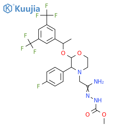 N-(Destriazolonomethyl) N-(Methylcarboxyacetamidohydrazono) Aprepitant structure