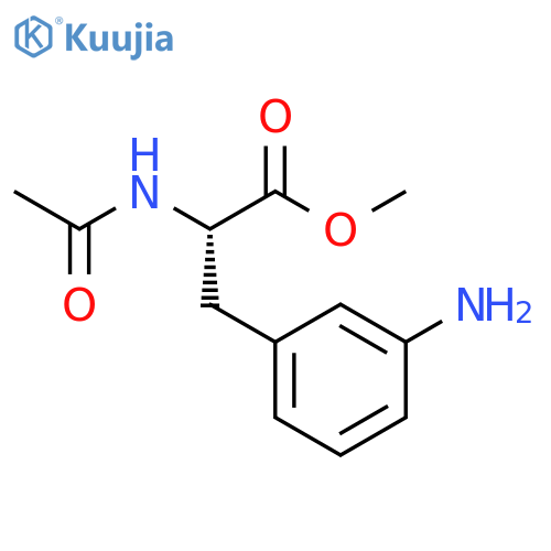 methyl 3-(3-aminophenyl)-2-acetamidopropanoate structure