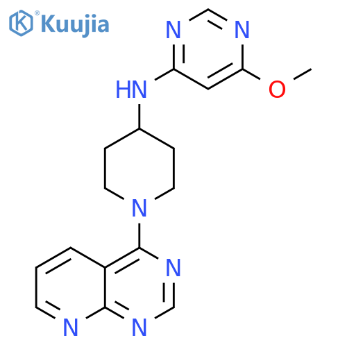 6-methoxy-N-(1-{pyrido2,3-dpyrimidin-4-yl}piperidin-4-yl)pyrimidin-4-amine structure