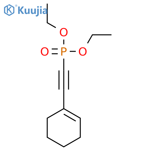 Phosphonic acid, (1-cyclohexen-1-ylethynyl)-, diethyl ester structure