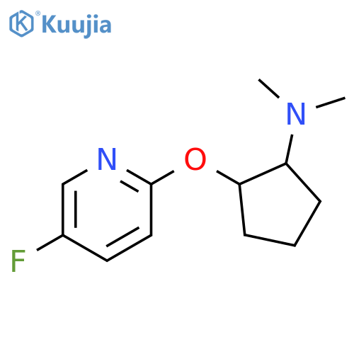 2-[(5-fluoropyridin-2-yl)oxy]-N,N-dimethylcyclopentan-1-amine structure
