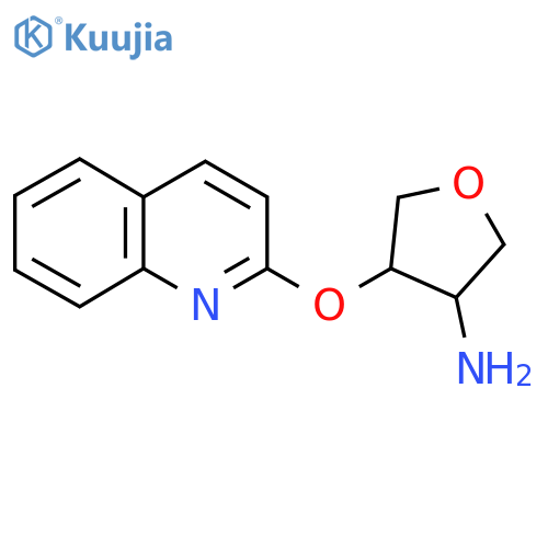 4-(Quinolin-2-yloxy)oxolan-3-amine structure