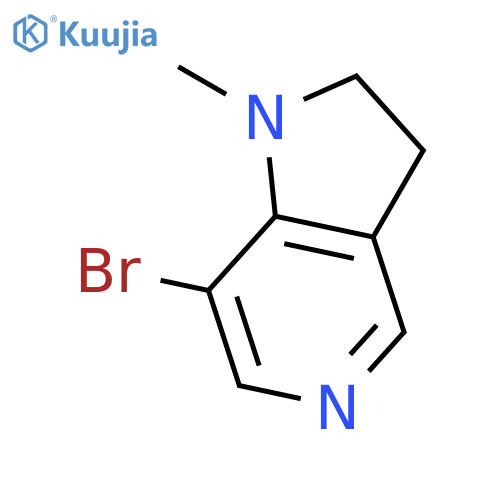 1H-Pyrrolo[3,2-c]pyridine, 7-bromo-2,3-dihydro-1-methyl- structure
