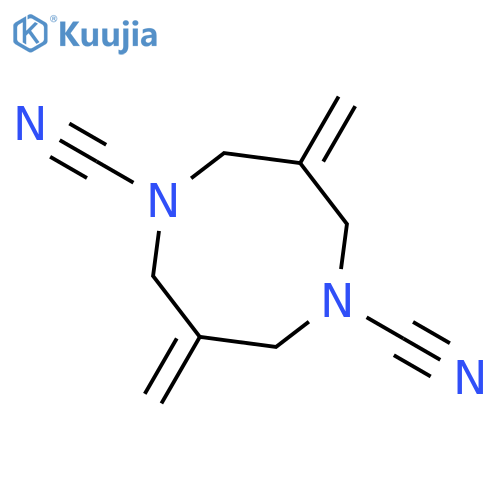 1,5-Diazocine-1,5(2H,6H)-dicarbonitrile, tetrahydro-3,7-bis(methylene)- structure