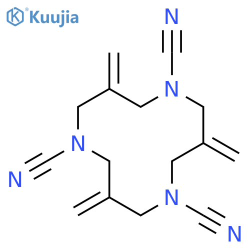1,5,9-Triazacyclododecane-1,5,9-tricarbonitrile, 3,7,11-tris(methylene)- structure