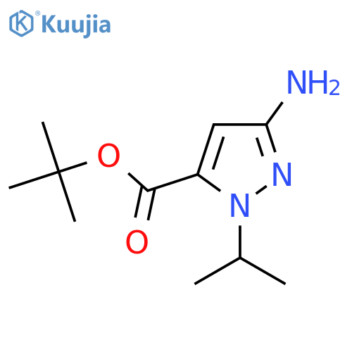 tert-butyl 3-amino-1-(propan-2-yl)-1H-pyrazole-5-carboxylate structure