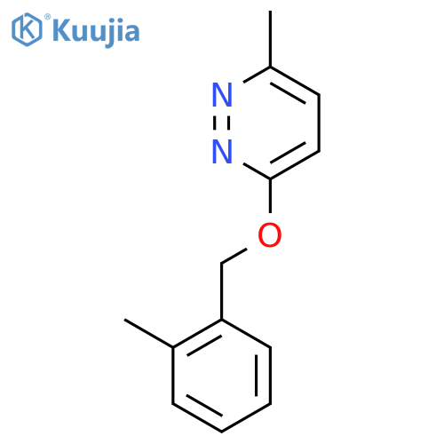 3-Methyl-6-[(2-methylphenyl)methoxy]pyridazine structure