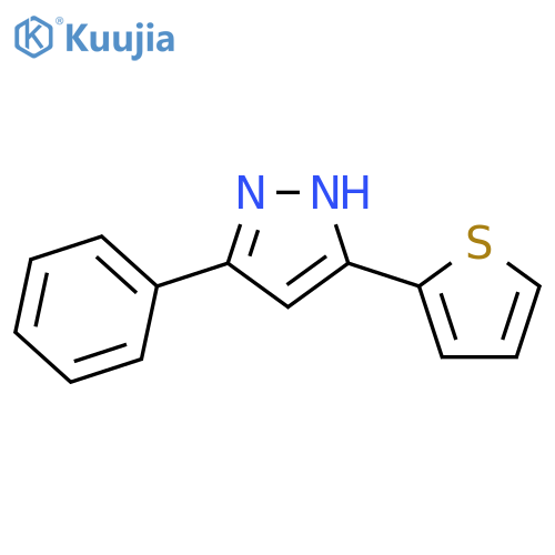 1H-Pyrazole, 3-phenyl-5-(2-thienyl)- structure