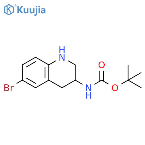tert-butyl N-(6-bromo-1,2,3,4-tetrahydroquinolin-3-yl)carbamate structure