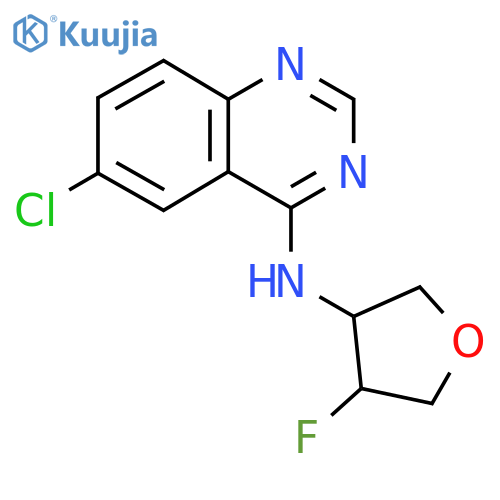 6-chloro-N-(4-fluorooxolan-3-yl)quinazolin-4-amine structure