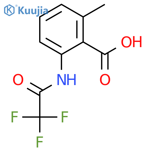 2-methyl-6-(trifluoroacetamido)benzoic acid structure