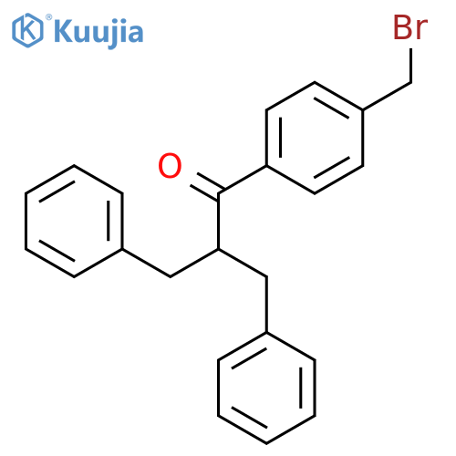 1-Propanone, 1-[4-(bromomethyl)phenyl]-3-phenyl-2-(phenylmethyl)- structure