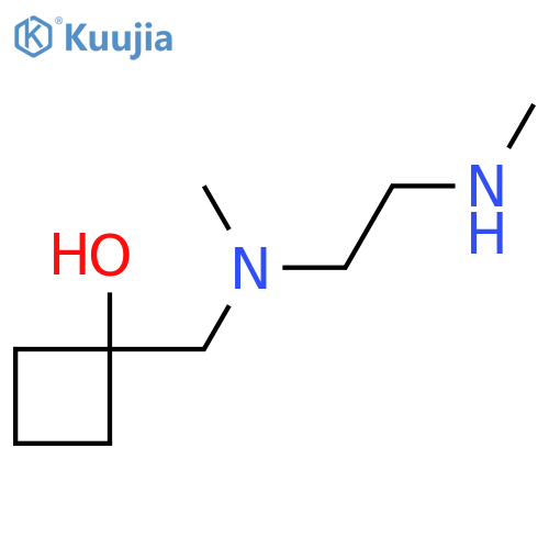 1-({Methyl[2-(methylamino)ethyl]amino}methyl)cyclobutan-1-ol structure