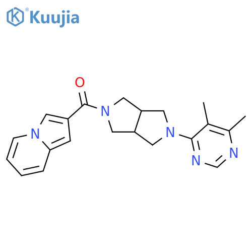 2-5-(5,6-dimethylpyrimidin-4-yl)-octahydropyrrolo3,4-cpyrrole-2-carbonylindolizine structure
