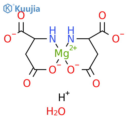 Magnesate(2-),bis[L-aspartato(2-)-kN,kO4]-, dihydrogen, tetrahydrate,(T-4)- (9CI) structure