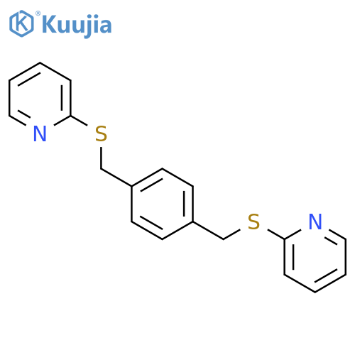 Pyridine, 2,2'-[1,4-phenylenebis(methylenethio)]bis- structure