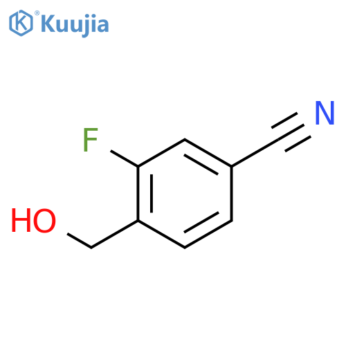 3-Fluoro-4-(hydroxymethyl)benzonitrile structure