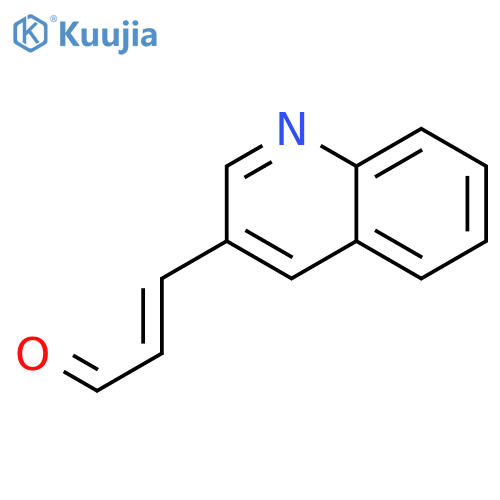 3-(quinolin-3-yl)prop-2-enal structure