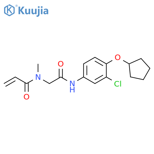N-[2-[[3-Chloro-4-(cyclopentyloxy)phenyl]amino]-2-oxoethyl]-N-methyl-2-propenamide structure