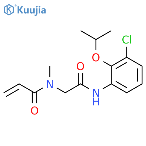 N-[2-[[3-Chloro-2-(1-methylethoxy)phenyl]amino]-2-oxoethyl]-N-methyl-2-propenamide structure
