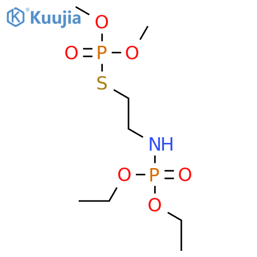 S-{2-[(diethoxyphosphoryl)amino]ethyl} O,O-dimethyl phosphorothioate structure