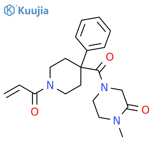 1-Methyl-4-[[1-(1-oxo-2-propen-1-yl)-4-phenyl-4-piperidinyl]carbonyl]-2-piperazinone structure