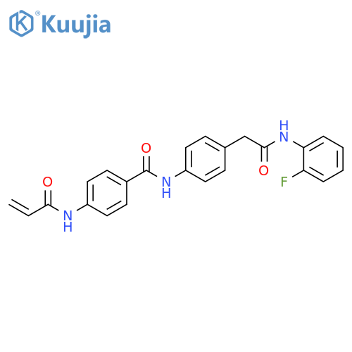 N-(2-Fluorophenyl)-4-[[4-[(1-oxo-2-propen-1-yl)amino]benzoyl]amino]benzeneacetamide structure
