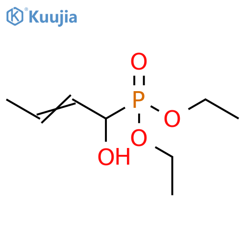 Phosphonic acid, (1-hydroxy-2-butenyl)-, diethyl ester structure