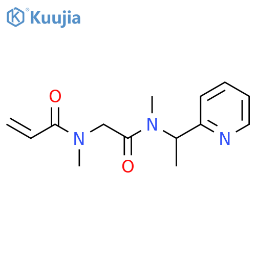 N-methyl-N-({methyl1-(pyridin-2-yl)ethylcarbamoyl}methyl)prop-2-enamide structure