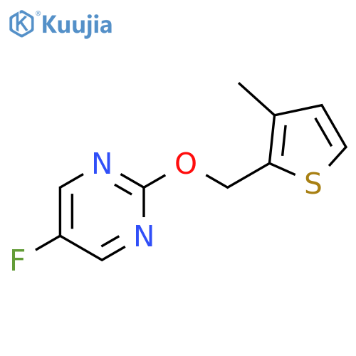 5-fluoro-2-[(3-methylthiophen-2-yl)methoxy]pyrimidine structure