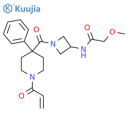 2-Methoxy-N-[1-[[1-(1-oxo-2-propen-1-yl)-4-phenyl-4-piperidinyl]carbonyl]-3-azetidinyl]acetamide structure