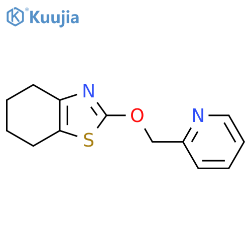 2-[(Pyridin-2-yl)methoxy]-4,5,6,7-tetrahydro-1,3-benzothiazole structure